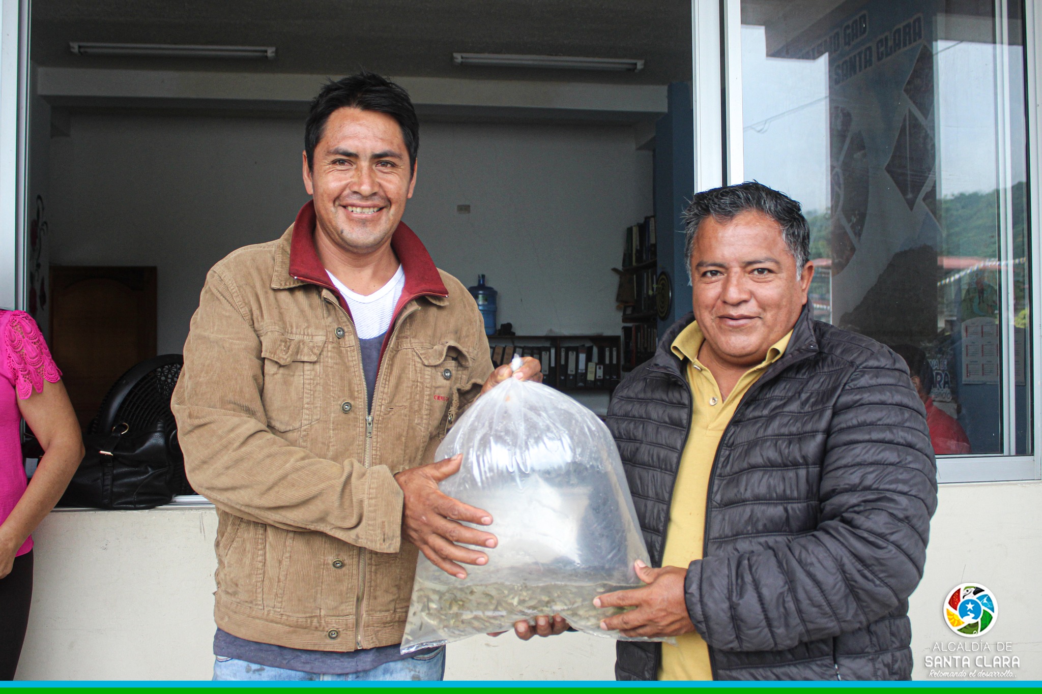 Entrega de alevines de cachama